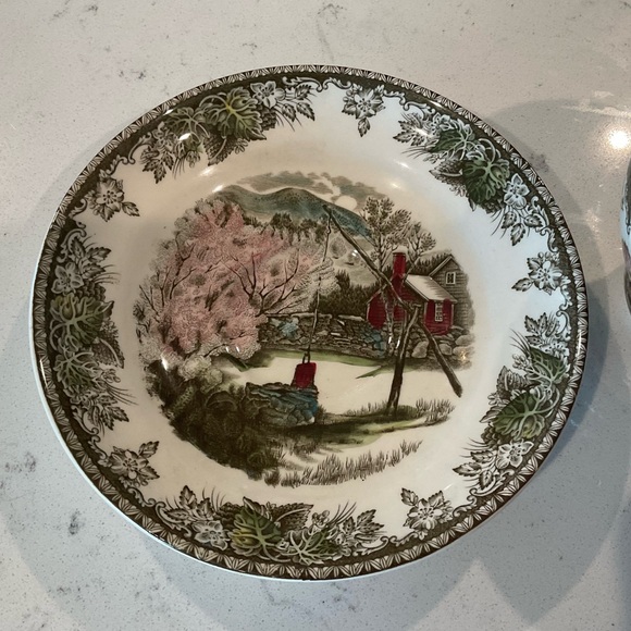 Vintage Johnson Bros Friendly Village Jumbo Oversized Cup/Saucer Good Condition - Picture 2 of 12